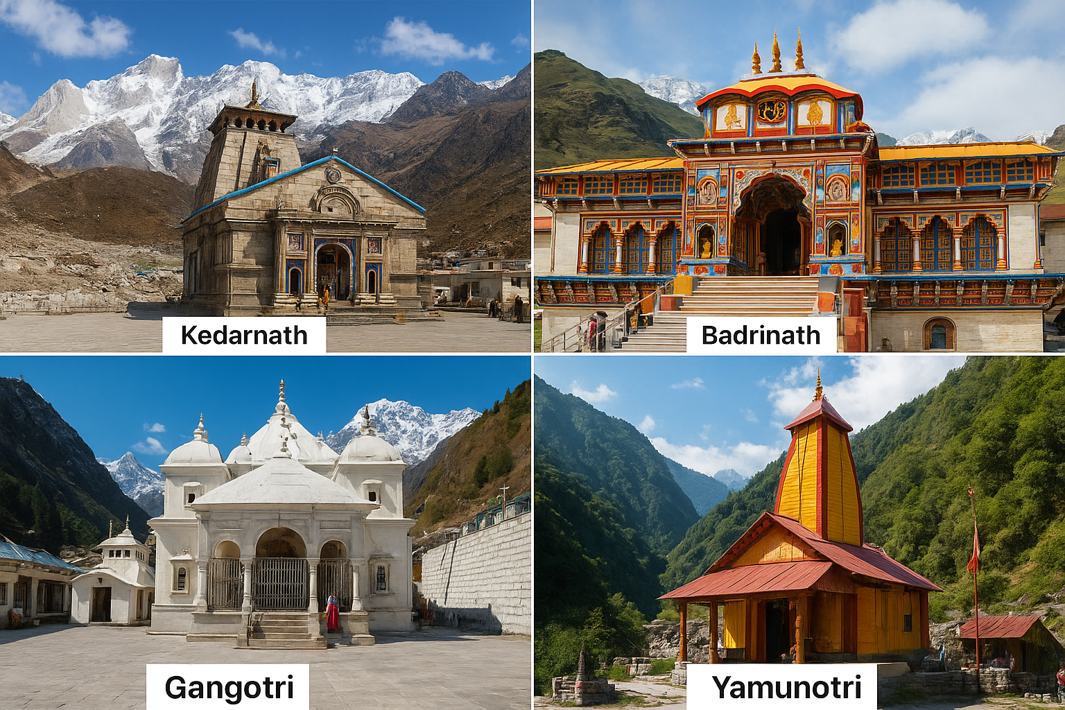 4 Dham of Uttarakhand