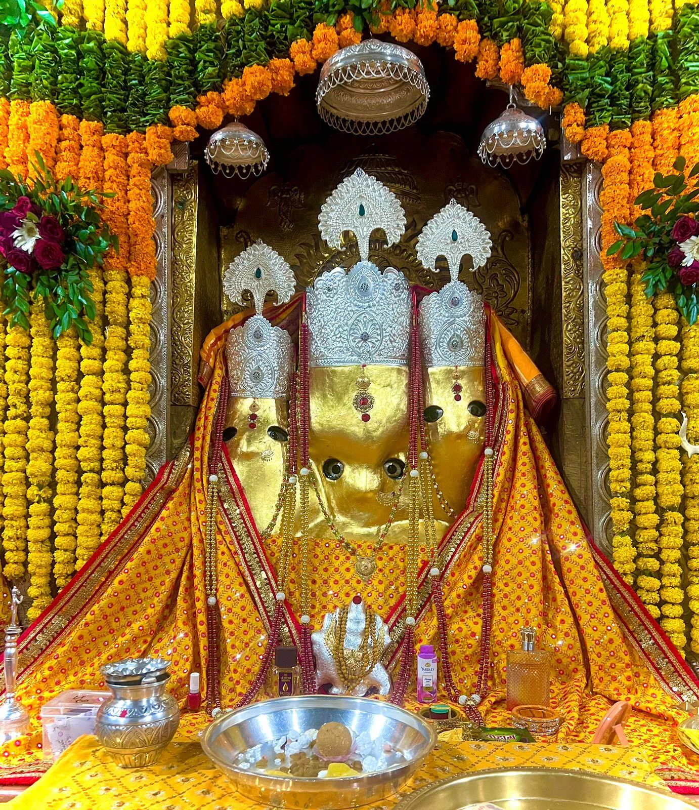 Inside Baglamukhi Mandir