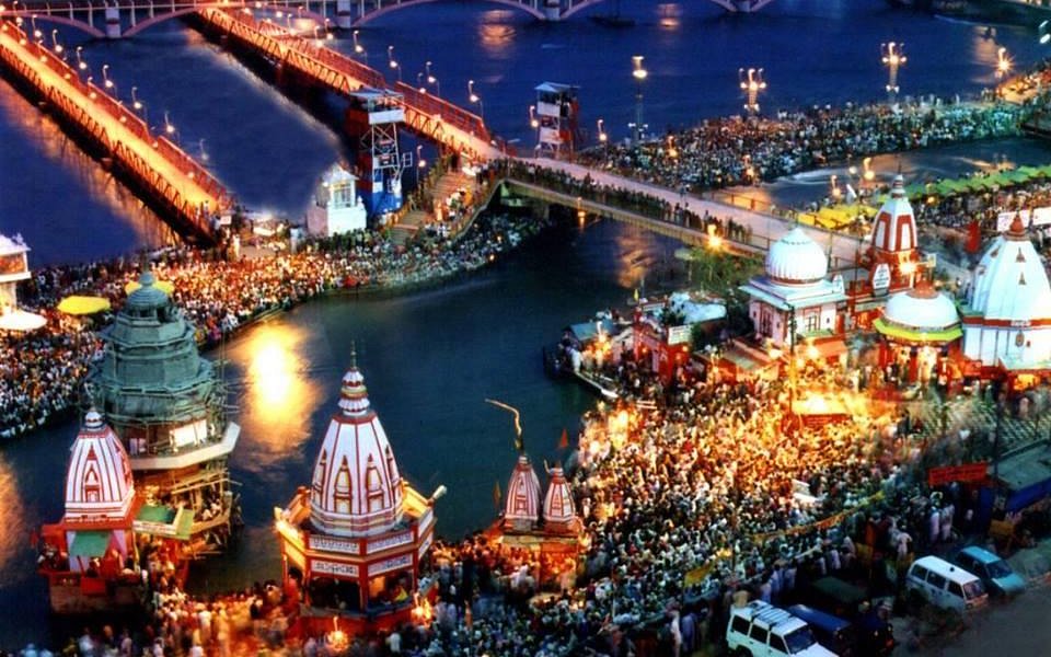 Evening view of Haridwar Ganga River