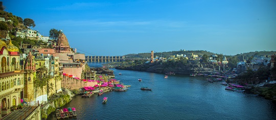 Omkareshwar Temple on Narmada River